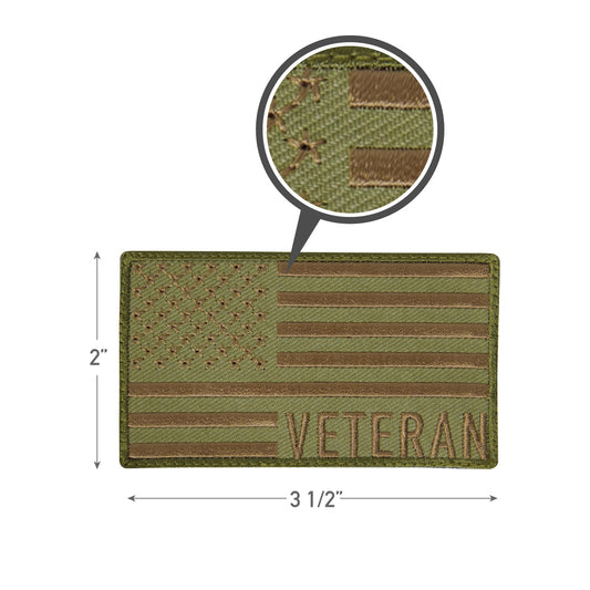 Rothco Veteran US Flag Patch