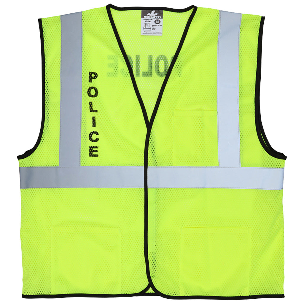 MCR Safety Hi-Vis Police Reflective Vest