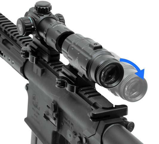 UTG 3X Magnifier With Flip To Side QD Mount
