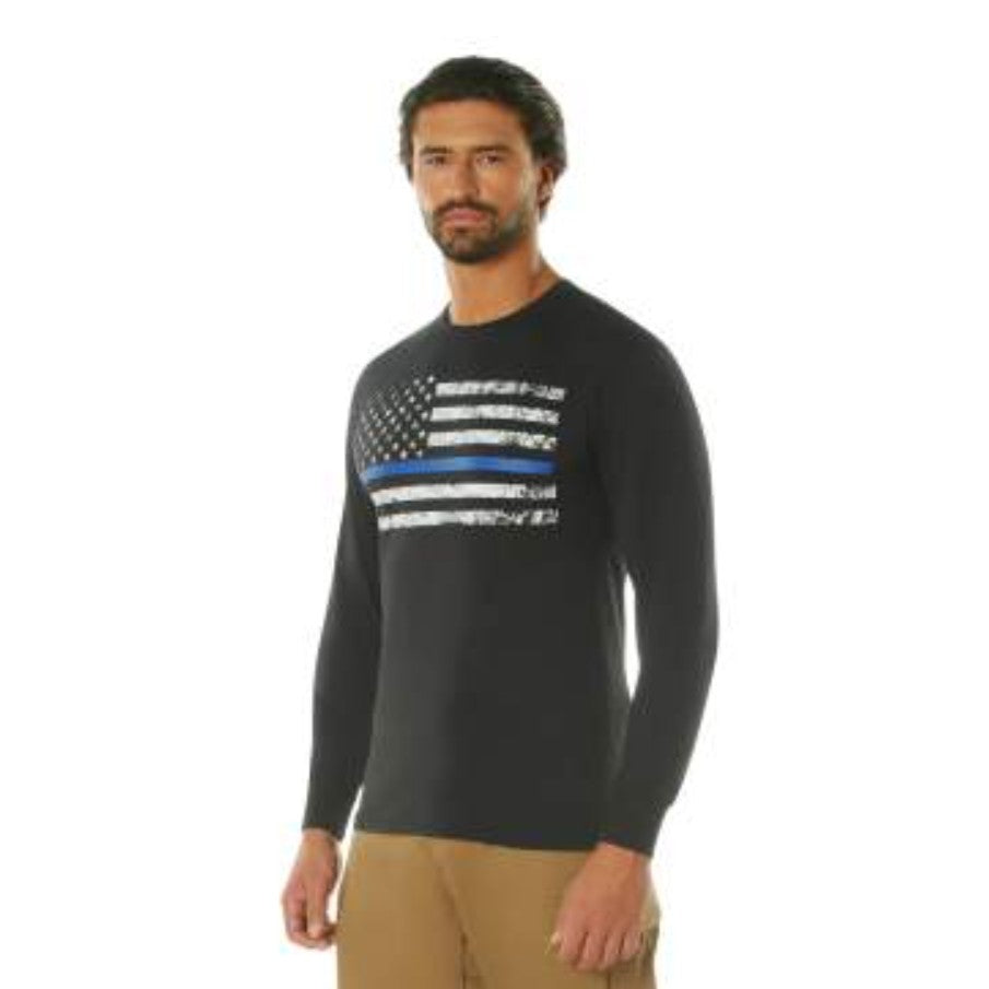 Thin Blue Line Flag LS Shirt