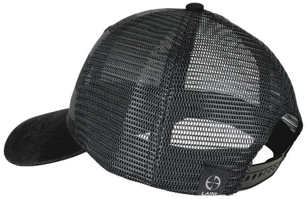 LA Police Gear Screen Printed Black Out Flag Trucker Hat