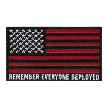Rothco (R.E.D) Remember Everyone Deployed Flag Patch With Hook Back