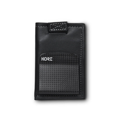 Kore Leather Slim Wallet & Carbon Fiber Money Clip