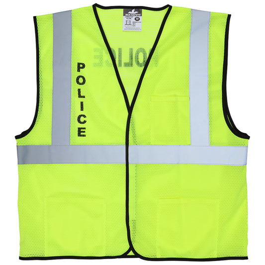 MCR Safety Hi-Vis Police Reflective Vest