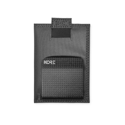 Kore Gray Tactical Slim Wallet & Carbon Fiber Money Clip