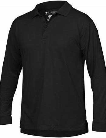 LA Police Gear Core Operator Tactical Long Sleeve Polo